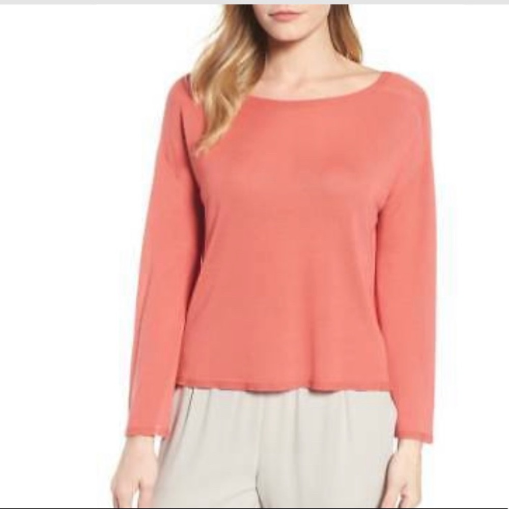 Eileen Fisher Seamless Sleek Tencel Knit Top